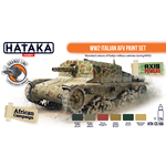 Hataka HTK-CS106 WW2 Italian AFV paint set 6x17ml