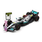 Spark Model S8556 MERCEDES F1 L.HAMILTON 2022 N.44 2nd BRAZIL GP W/PIT AND NUMBER BOARD