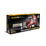 ITALERI ACRYLIC SET INTERNATIONAL  TRUCKS